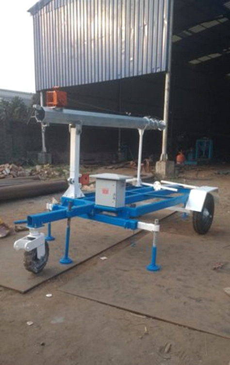 Trolley high mast pole manufacturer